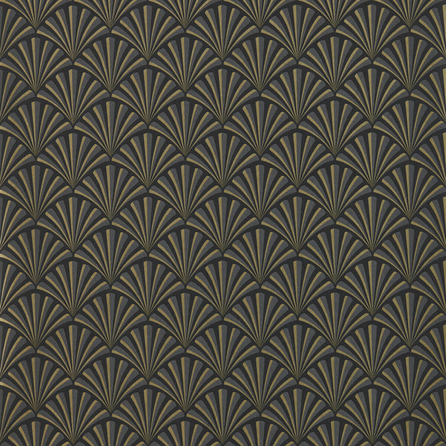 CLARKE AND CLARKE W0164/01.CAC.0 CHRYSLER NOIR WP Wallpaper - Eade's Wallpaper