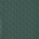 CLARKE AND CLARKE W0164/04.CAC.0 CHRYSLER TEAL WP Wallpaper - Eade's Wallpaper