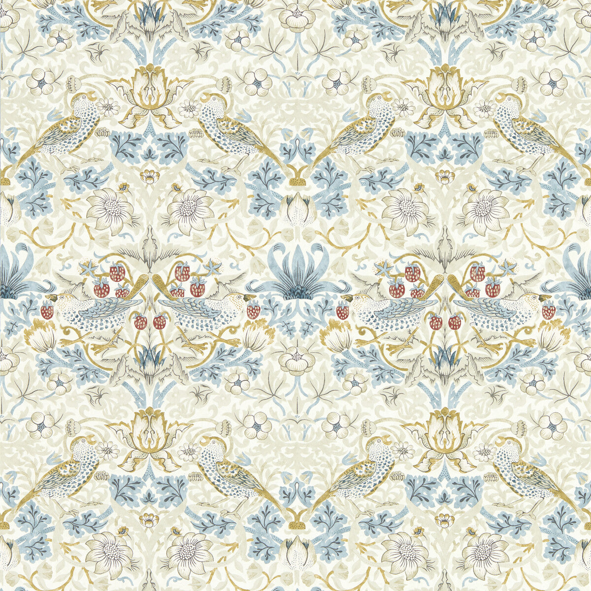 CLARKE AND CLARKE W0171/03.CAC.0 STRAWBERRY THIEF LINEN WP Wallpaper - Eade's Wallpaper