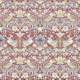 CLARKE AND CLARKE W0171/04.CAC.0 STRAWBERRY THIEF PLUM WP Wallpaper - Eade's Wallpaper