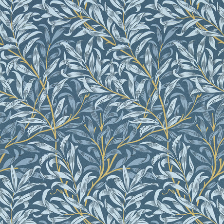 CLARKE AND CLARKE W0172/01.CAC.0 WILLOW BOUGHS DENIM WP Wallpaper - Eade's Wallpaper