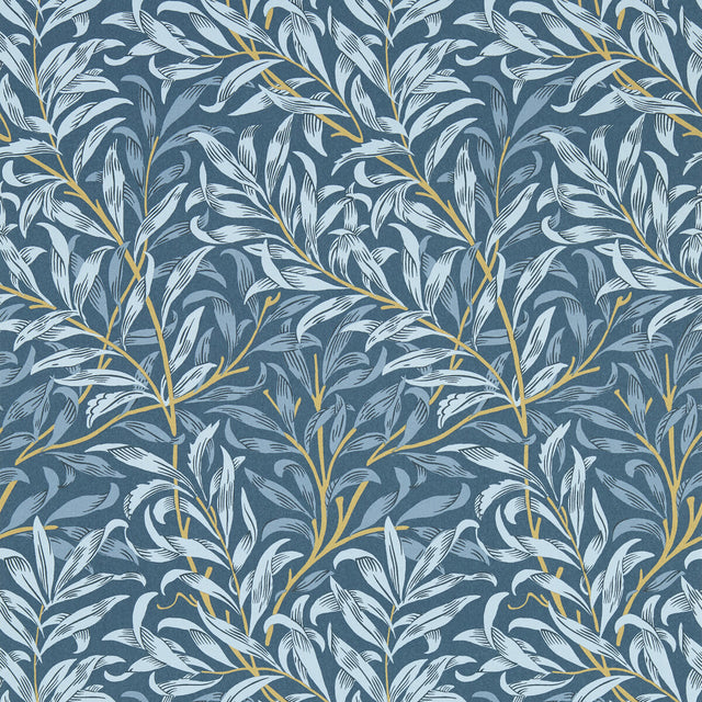 CLARKE AND CLARKE W0172/01.CAC.0 WILLOW BOUGHS DENIM WP Wallpaper - Eade's Wallpaper