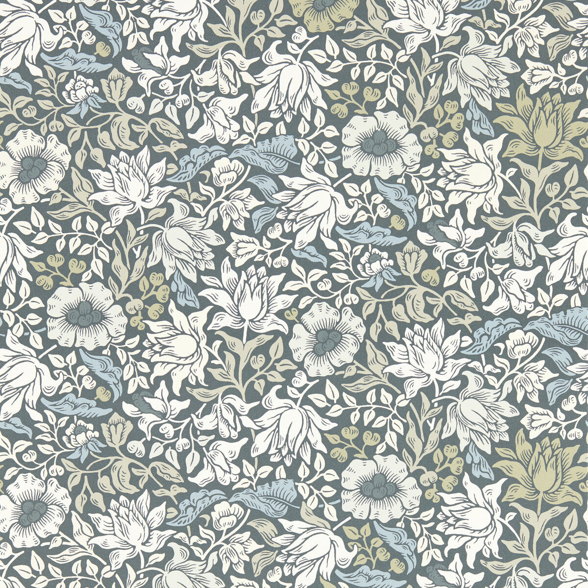CLARKE AND CLARKE W0173/01.CAC.0 MALLOW SLATE WP Wallpaper - Eade's Wallpaper