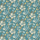 CLARKE AND CLARKE W0174/03.CAC.0 GOLDEN LILY TEAL WP Wallpaper - Eade's Wallpaper