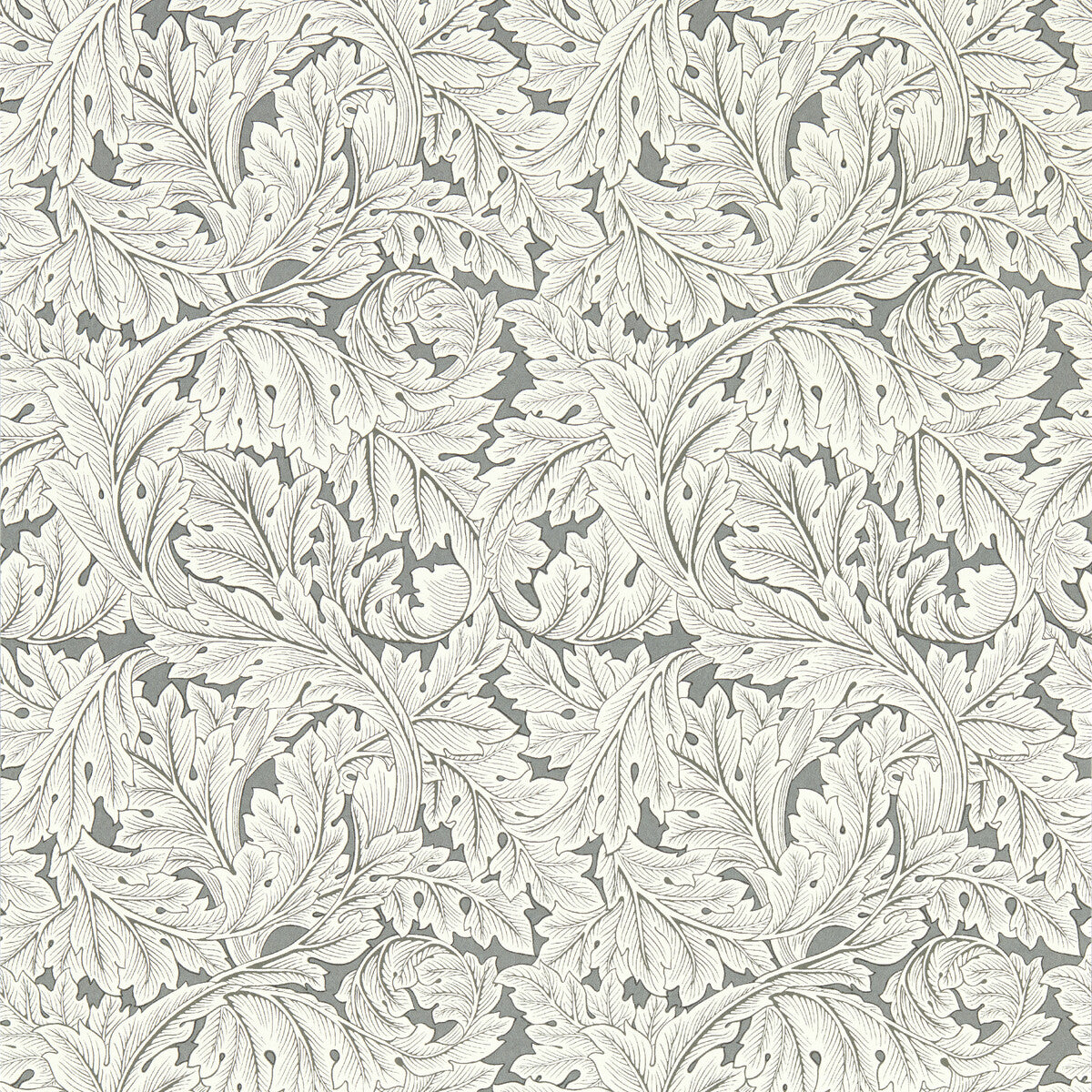 CLARKE AND CLARKE W0175/02.CAC.0 ACANTHUS SLATE WP Wallpaper - Eade's Wallpaper