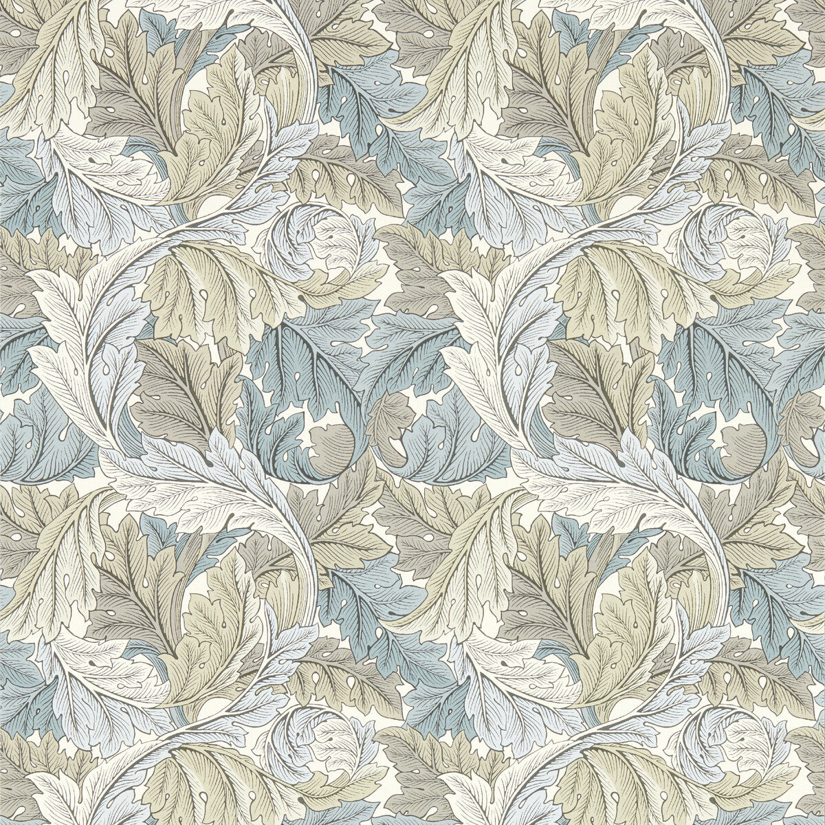 CLARKE AND CLARKE W0175/03.CAC.0 ACANTHUS DOVE WP Wallpaper - Eade's Wallpaper