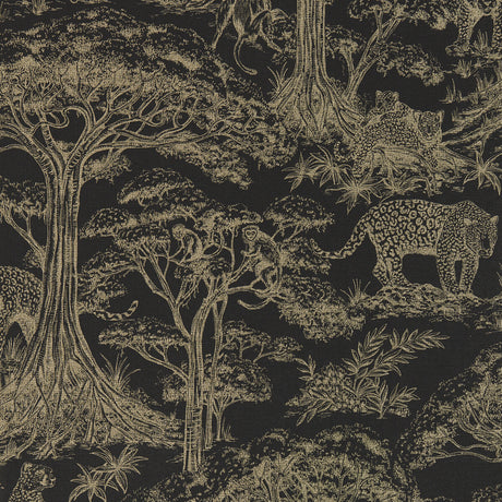 CLARKE AND CLARKE W0185/04.CAC.0 KISUMU NOIR/LUXE WP Wallpaper - Eade's Wallpaper