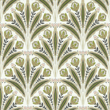CLARKE AND CLARKE W0193/04.CAC.0 ATTINGHAM SAGE BLUSH WP Wallpaper - Eade's Wallpaper