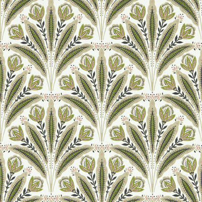CLARKE AND CLARKE W0193/04.CAC.0 ATTINGHAM SAGE BLUSH WP Wallpaper - Eade's Wallpaper