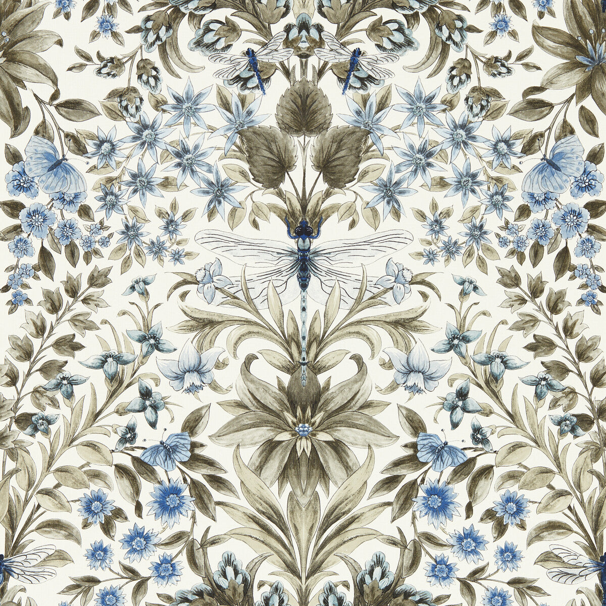CLARKE AND CLARKE W0196/01.CAC.0 MIRABELL DENIM WP Wallpaper - Eade's Wallpaper