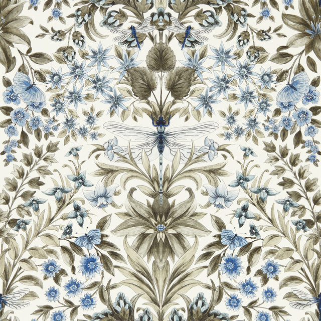 CLARKE AND CLARKE W0196/01.CAC.0 MIRABELL DENIM WP Wallpaper - Eade's Wallpaper