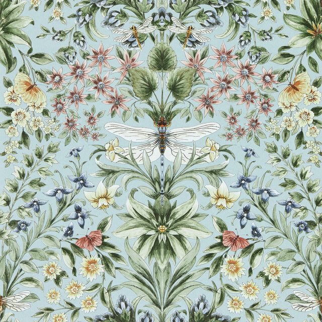 CLARKE AND CLARKE W0196/02.CAC.0 MIRABELL SEAGLASS WP Wallpaper - Eade's Wallpaper