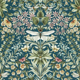 CLARKE AND CLARKE W0196/04.CAC.0 MIRABELL TEAL WP Wallpaper - Eade's Wallpaper