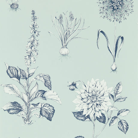 CLARKE AND CLARKE W0197/04.CAC.0 ROSERAIE SEAGLASS WP Wallpaper - Eade's Wallpaper