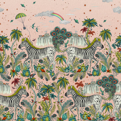 CLARKE AND CLARKE W0201/02.CAC.0 LOST ADVENTURE QUARTZ WP Fabric - MYTHICA WALLCOVERING EMMA J SHIPLEY FOR C&C