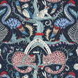 CLARKE AND CLARKE W0219/01.CAC.0 WONDER WORLD BERRY WP Fabric - MYTHICA WALLCOVERING EMMA J SHIPLEY FOR C&C