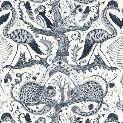 CLARKE AND CLARKE W0219/02.CAC.0 WONDER WORLD MONO WP Fabric - MYTHICA WALLCOVERING EMMA J SHIPLEY FOR C&C