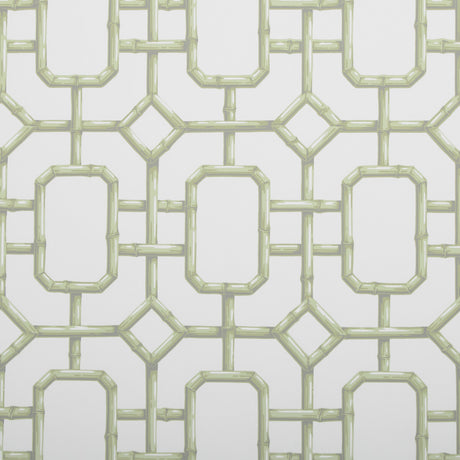 KRAVET COUTURE W3404.23.0 BAMBU FRET CELERY Wallpaper - Eade's Wallpaper