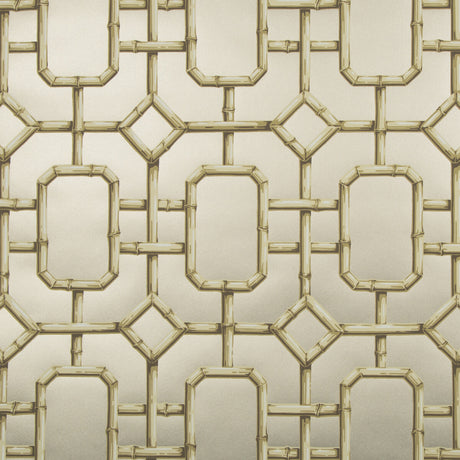 KRAVET COUTURE W3404.416.0 BAMBU FRET PEWTER Wallpaper - Eade's Wallpaper