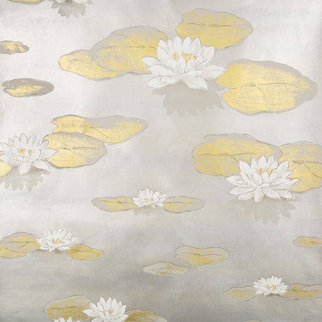KRAVET COUTURE W3405.411.0 LIS D'EAU PEWTER Wallpaper - Eade's Wallpaper