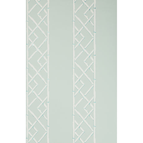 KRAVET DESIGN W3502.135.0 LATTICEWORK AQUA Wallpaper - Eade's Wallpaper