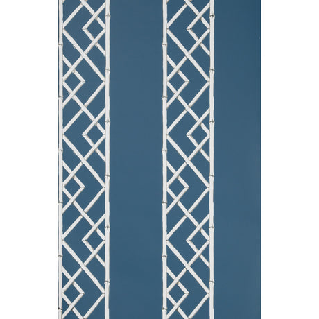KRAVET DESIGN W3502.50.0 LATTICEWORK INDIGO Wallpaper - Eade's Wallpaper