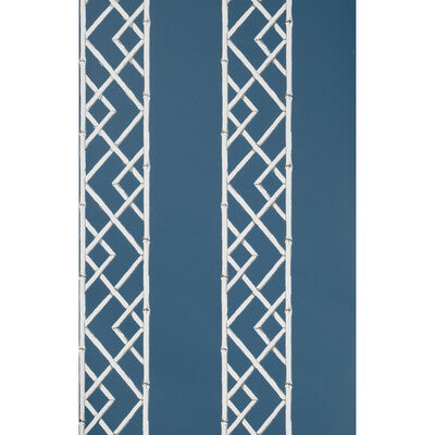 KRAVET DESIGN W3502.50.0 LATTICEWORK INDIGO Wallpaper - Eade's Wallpaper