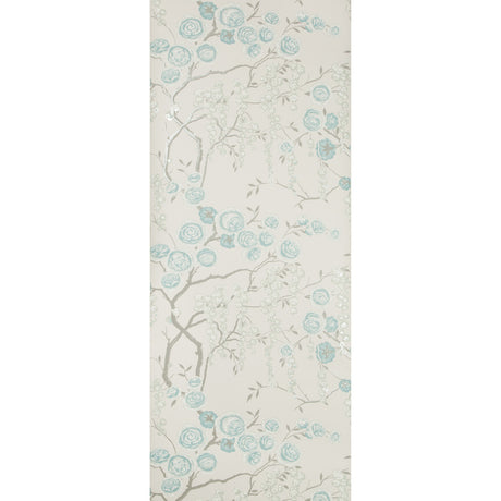 KRAVET DESIGN W3507.315.0 PEONY TREE AQUA Wallpaper - Eade's Wallpaper