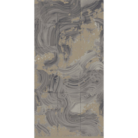 KRAVET COUTURE W3581.1611.0 REARRANGEMENTS PETROL Wallpaper - Eade's Wallpaper