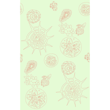 KRAVET COUTURE W3585.319.0 TELESCOPIC P CORAL SEA Wallpaper - Eade's Wallpaper