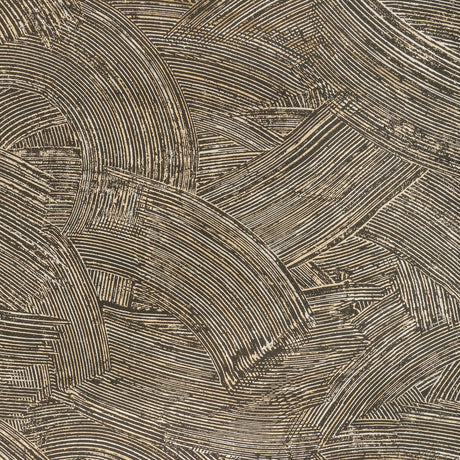 KRAVET COUTURE W3831.8.0 MODERN SWIRL WP NOIR Wallpaper - Eade's Wallpaper