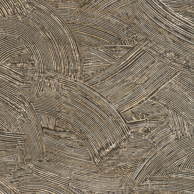 KRAVET COUTURE W3831.8.0 MODERN SWIRL WP NOIR Wallpaper - Eade's Wallpaper