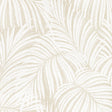 KRAVET COUTURE W3833.1.0 LEAF PAPERWEAVE PEARL Wallpaper - Eade's Wallpaper