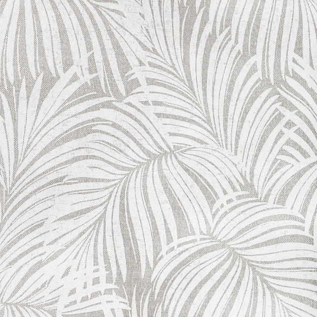 KRAVET COUTURE W3833.11.0 LEAF PAPERWEAVE SILVER Wallpaper - Eade's Wallpaper