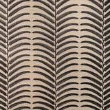 KRAVET COUTURE W3834.8106.0 PLANTAE EMB SISAL NOIR Wallpaper - Eade's Wallpaper