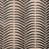 KRAVET COUTURE W3834.8106.0 PLANTAE EMB SISAL NOIR Wallpaper - Eade's Wallpaper