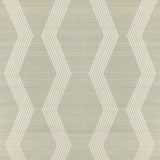 KRAVET COUTURE W3835.1101.0 CHAINLINK EMB SISAL ICE Wallpaper - Eade's Wallpaper