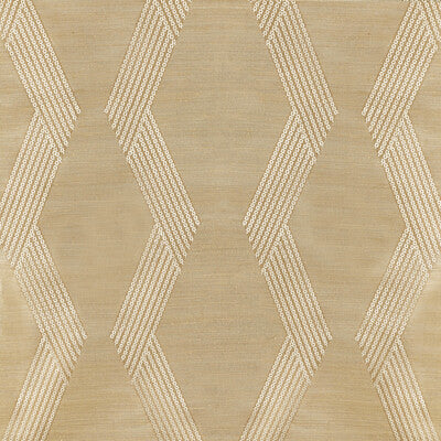 KRAVET COUTURE W3835.416.0 CHAINLINK EMB SISAL GOLD Wallpaper - Eade's Wallpaper