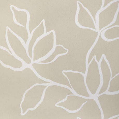 KRAVET COUTURE W3886.16.0 FLORAL SKETCH WP LINEN Wallpaper - Eade's Wallpaper
