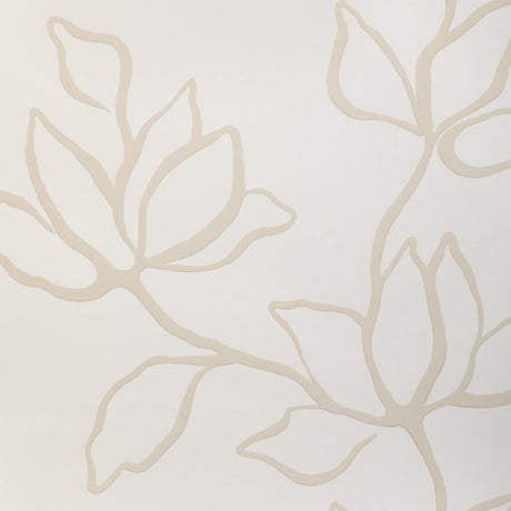 KRAVET COUTURE W3886.161.0 FLORAL SKETCH WP NATURAL Wallpaper - Eade's Wallpaper
