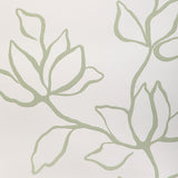 KRAVET COUTURE W3886.30.0 FLORAL SKETCH WP SAGE Wallpaper - Eade's Wallpaper