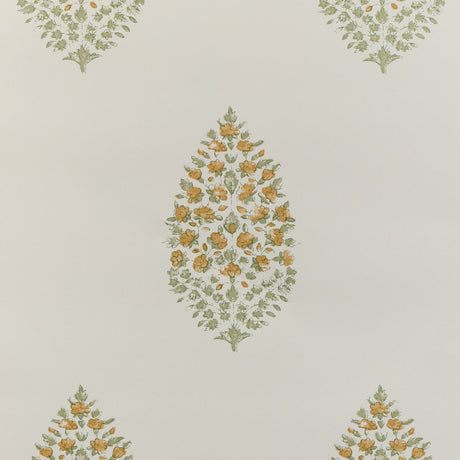 KRAVET COUTURE W3938.316.0 ATELIER PAISLEY WP WHEAT Wallpaper - Eade's Wallpaper