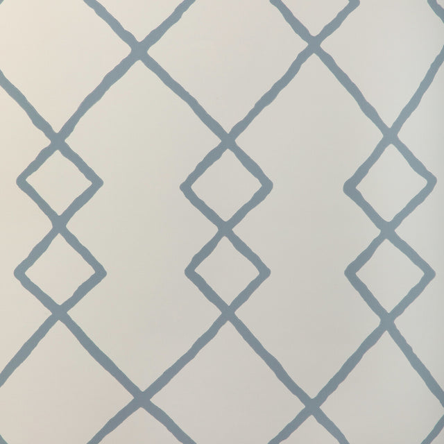 KRAVET COUTURE W3940.51.0 GEO GRAPHICA WP CHAMBRAY Wallpaper - Eade's Wallpaper