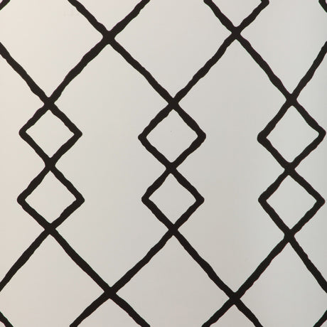 KRAVET COUTURE W3940.8.0 GEO GRAPHICA WP ONYX Wallpaper - Eade's Wallpaper