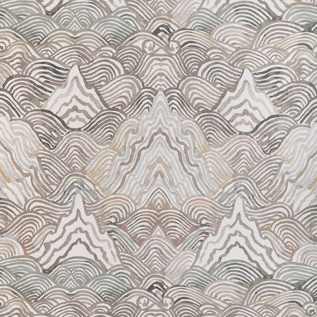 KRAVET COUTURE W4150.52.0 SHANGRI LA WP STONE Wallpaper - Eade's Wallpaper