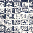 KRAVET COUTURE W4257.50.0 ARIZONA SKETCHBOOK WP BLUE Fabric - HARWOOD STEIGER WALLCOVERING