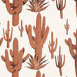 KRAVET COUTURE W4260.124.0 CACTI LAND WP CLAY Fabric - HARWOOD STEIGER WALLCOVERING