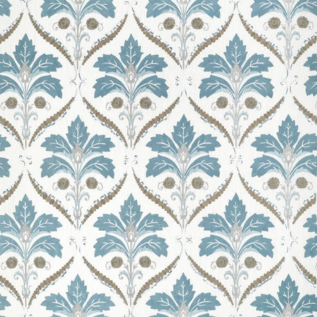 Thibaut KENDALL DAMASK EMBROIDERY W710509 in Mineral Fabric 