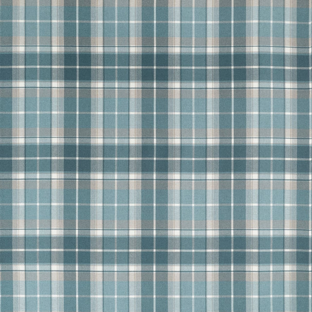 Thibaut SCOT'S PLAID W710534 in Spa Blue Fabric - BOXWOOD FA
