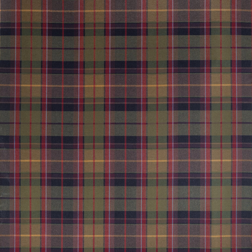 Thibaut SCOT'S PLAID W710536 in Olive and Cranberry Fabric -
